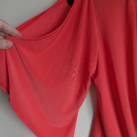 Coco Bianco Coral Cold Shoulder Blouse Size S - Picture 2 of 4